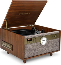 Century Signature 6-in-1 Vinyl Record Player  Music Center with Bluetooth