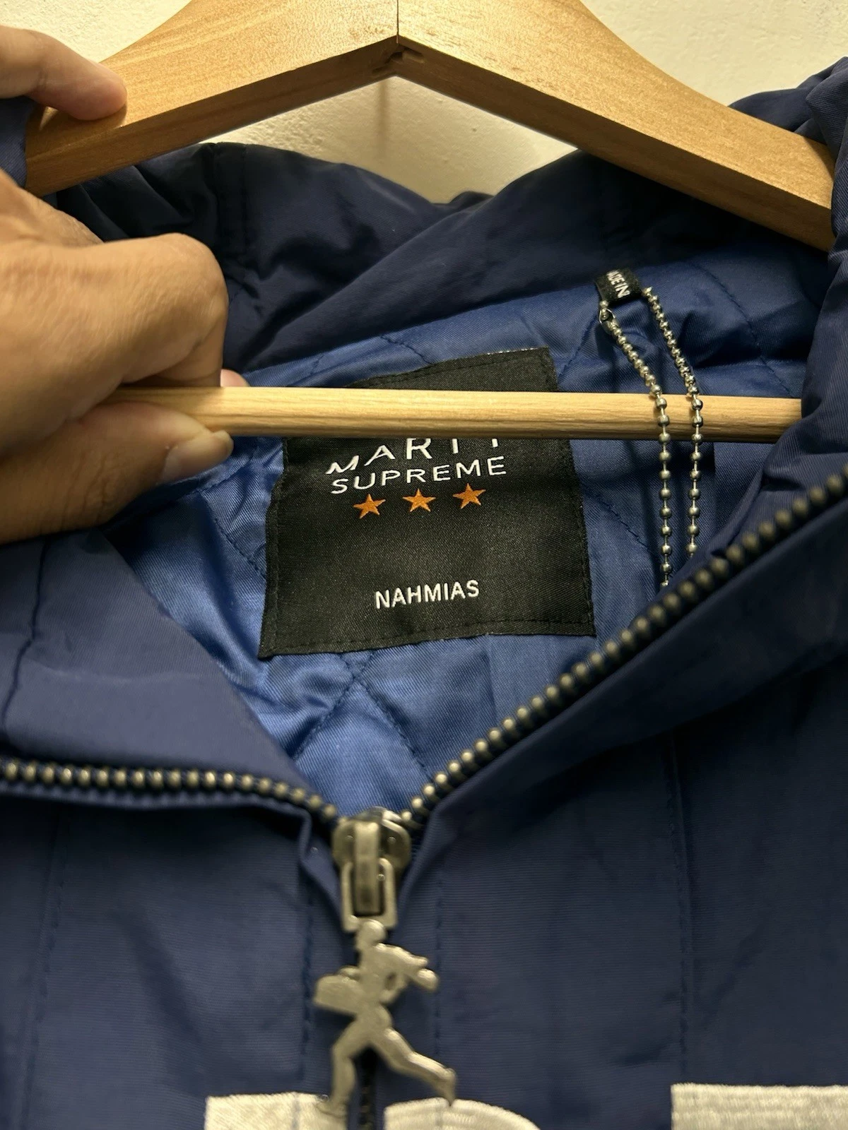 NAHMIAS x Marty Supreme A24 Classic Warm Up Jacket Navy Blue Size Small - product detail image 6
