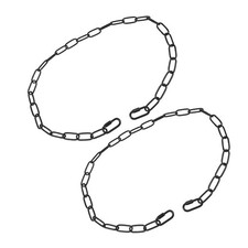 2pcs Industrial Black Light Fixture Chain - Adjustable Metal Pendant Chandelier