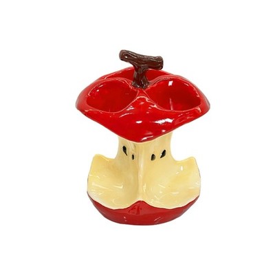 Ceramic Toothbrush Holders With Fruit Core 3 Hole Design For Bathroom Organizers
