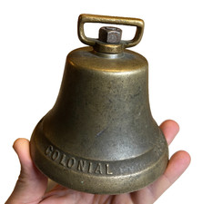 Antique Vintage Brass Bell Nautical Marine Ship Boat Dinner School