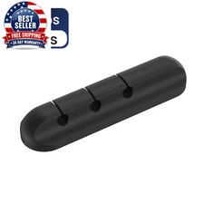 Cable Organizer Silicone USB Cable Winder Desktop Tidy Management Clips Cable Ho