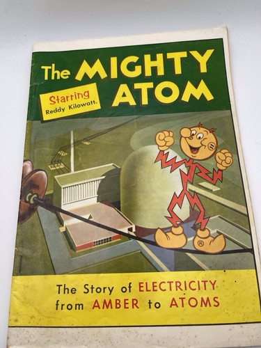 Vintage 1973 The Mighty Atom Starring Reddy Kilowatt Comic Central Maine Power