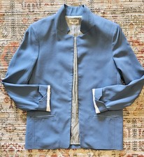 Zadig  Voltaire Volly Deluxe Acetate  Viscose Luxury Women Blue Blazer Size 42