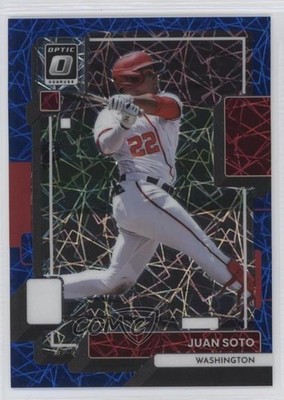 2022 Panini Donruss Optic Blue Velocity Prizm 65/99 Juan Soto #191 2u3