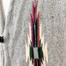  OVERSIZED FIT Ortega's Chimayo Vest Size 44-46 Gray
