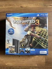 🔥Sony PlayStation 3 Game Of The Year Uncharted 3 NEW CHARCOAL BLACK 250GB PS3