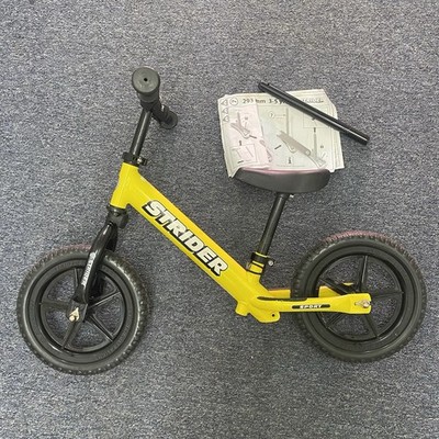 Strider Sport 12 Balance Bike Yellow With Extra Seat Post 18 Month