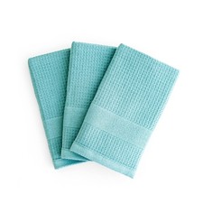 Luzia Premium Turquoise Dish Towels; Stylish and Absorbent - Waffle... Fast Ship