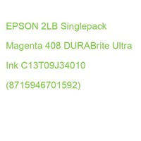 Epson 2LB Singlepack Magenta 408 Durabrite Ultra Ink C13T09J34010 (8715946701592