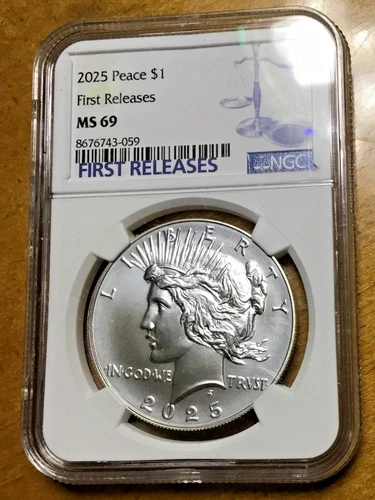 2025 $1 Silver Peace Dollar ANNIVERSARY COIN - NGC MS 69 FIRST RELEASE