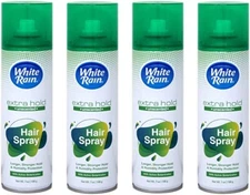White Rain Hairspray Extra Hold Unscented 7 oz (Pack of 4)