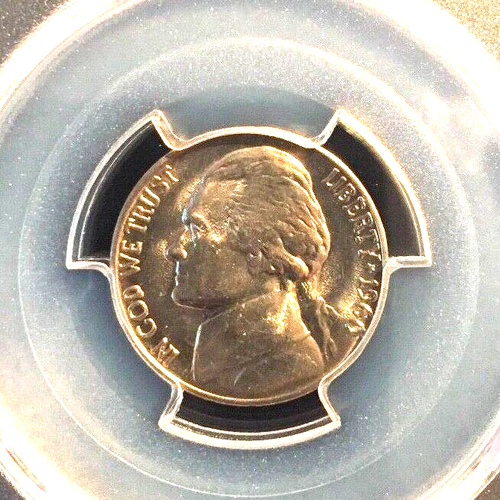 1960-D Jefferson Nickel PCGS Graded MS66 Bright White Pop 176 only 2 Higher! - Picture 3 of 4