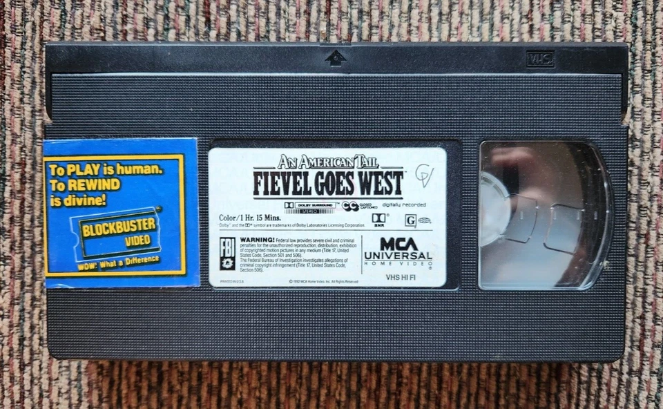 Fievel Goes West Batman Beyond Return Of Joker Saturday Funnies 3-Pack VHS Lot - Image 4 of 4