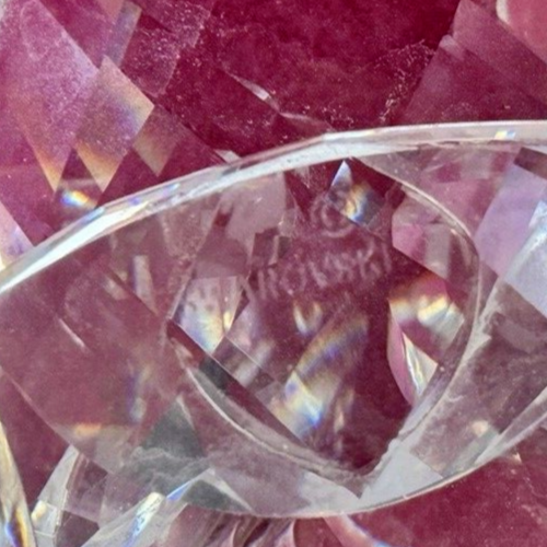 Portacandele grande (5") cristallo Swarovski ninfea fiore di loto - Foto 9 di 11