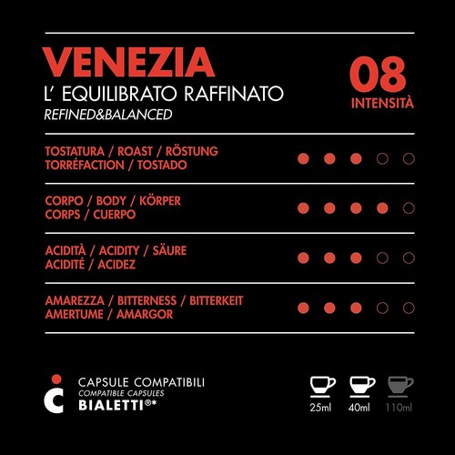 Capsule Bialetti Compatibili 100 pz - Gusto Caffè Venezia - Il caffè italiano - Foto 2 di 10