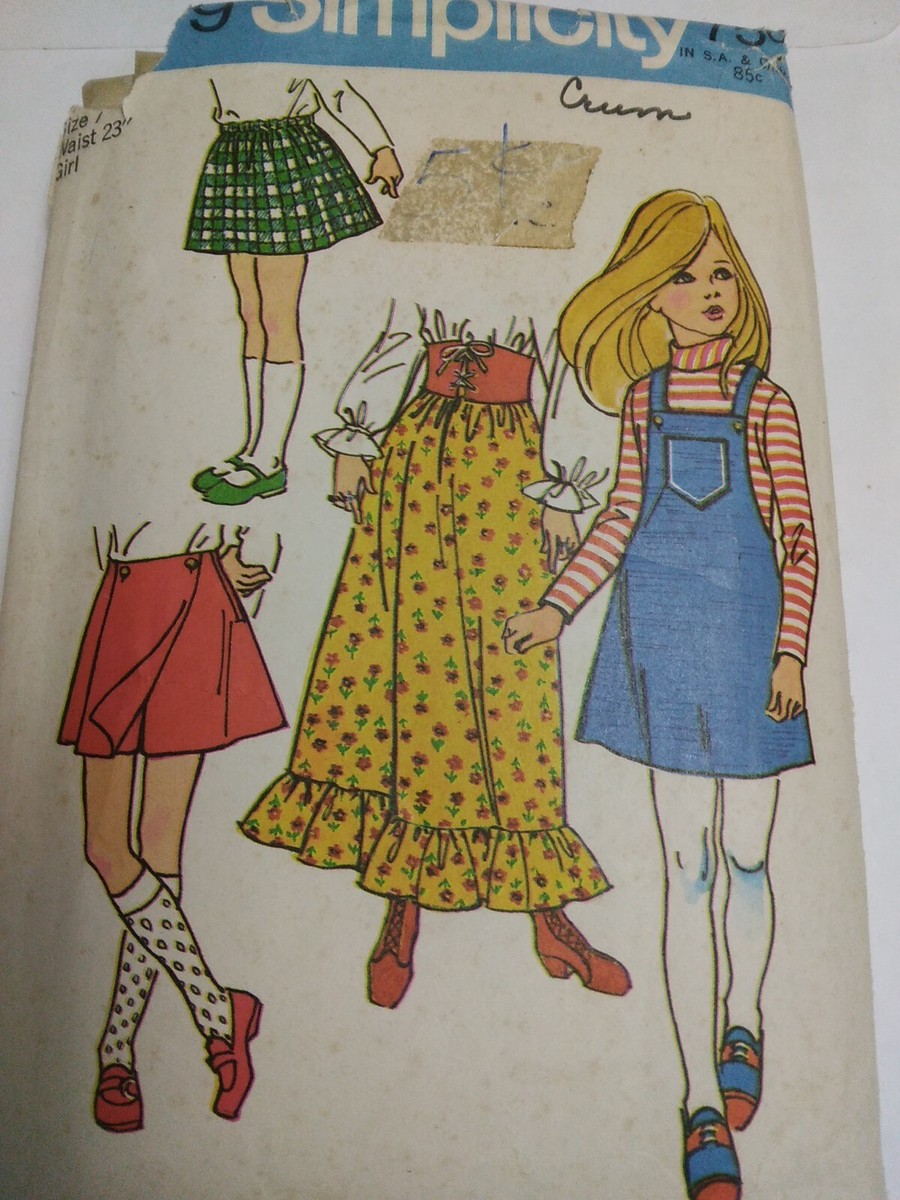 Skirt Prairie Pantskirt Skort Jumper Dress 9479 Simplicity Sewing