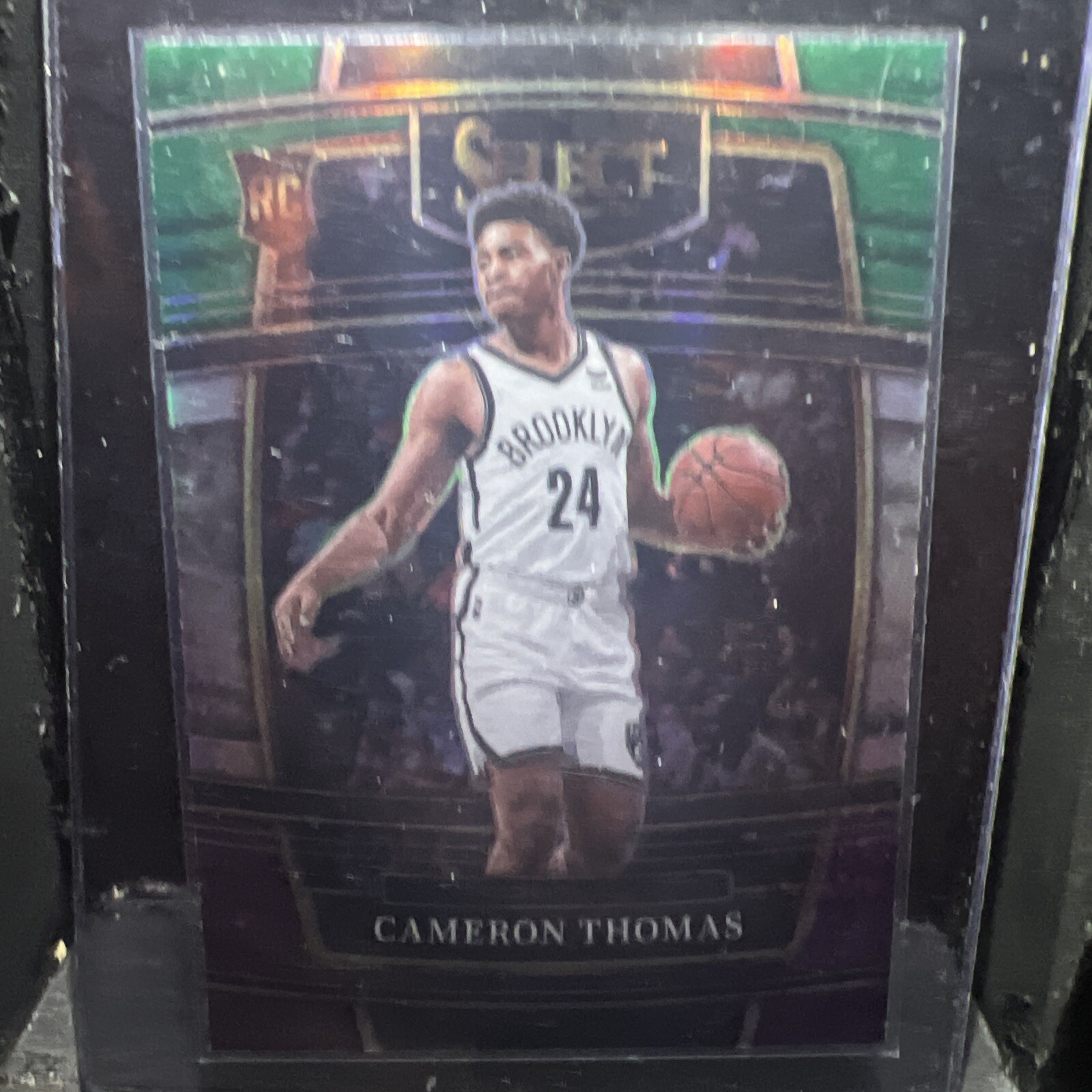 2021-22 Panini Select #126 Cameron Thomas Green White Purple Prizms