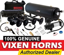 TRAIN HORN KIT FOR TRUCK/CAR/PICKUP LOUD SYSTEM /3G AIR TANK /200PSI /4 TRUMPETS