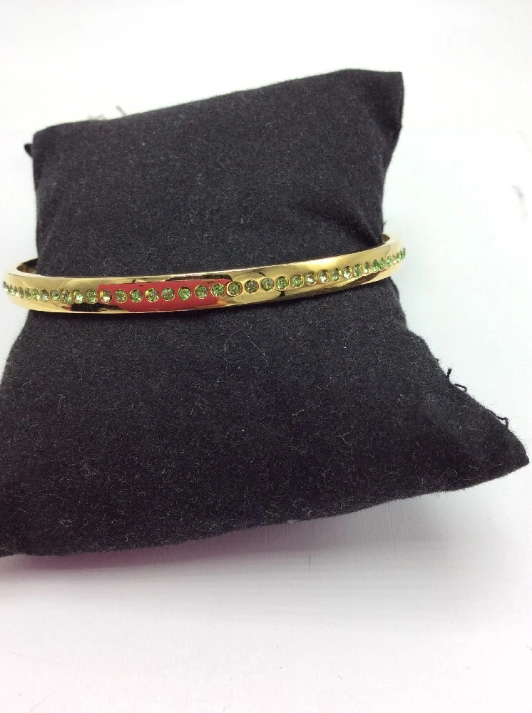 Bracciale Kate Spade In A Twinkling Strass Tono Oro $48 Verde 109a