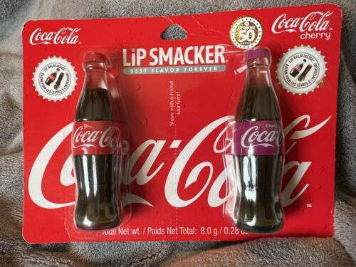 Lip Smacker Coca Cola Original & Cherry Cola Flavored Share With A Friend 2 Pack - Picture 1 of 3