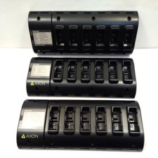 Lot of 3 Axon T00027 6 Slot Body Camera 2 Battery Charging Dock AX1011 QTY Lots