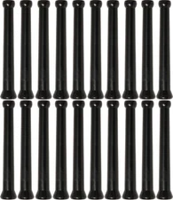 Loc-Line Black - 1/4" Extended Element - 2 Packs of 20