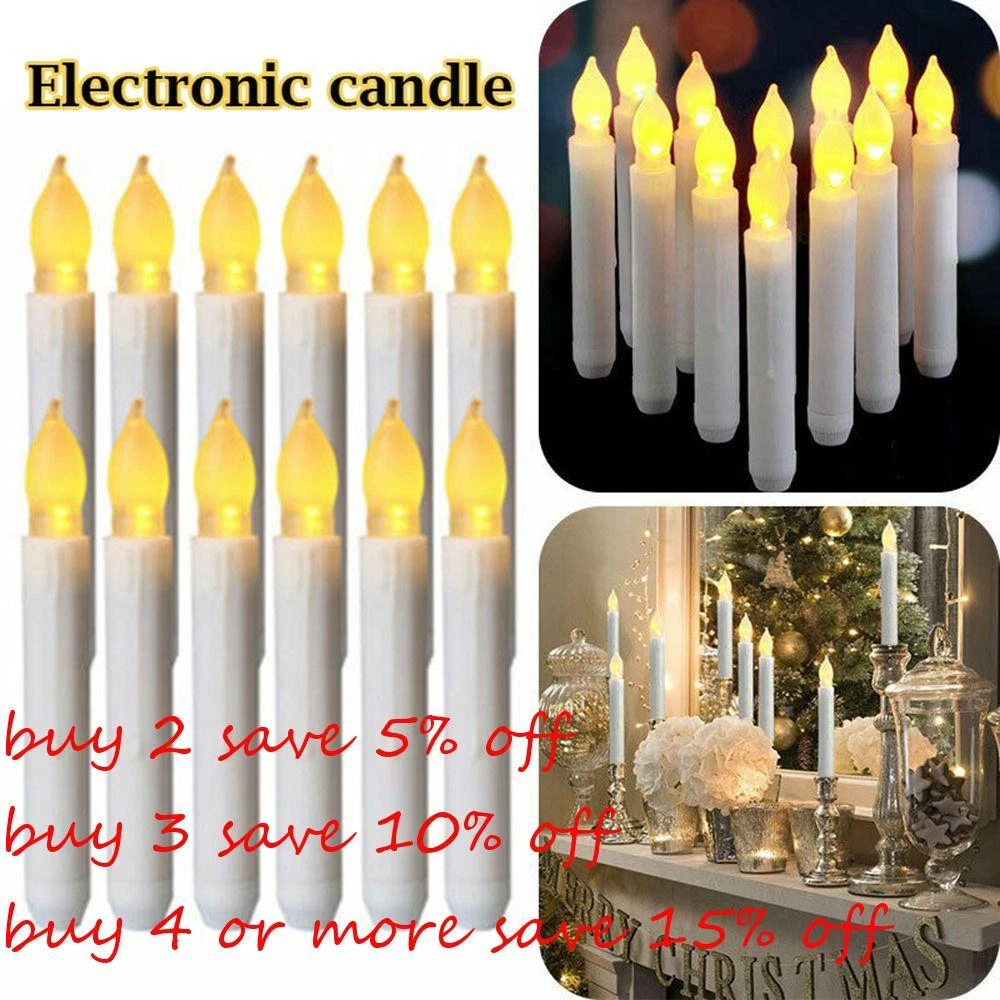 Battery Operated Home Wedding Candle Lamp LED Lights Candle Light Flameless