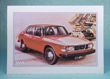 SAAB 2-Litre Hatchback - GREETING CARD - Classic Car Memorabilia - Blank inside