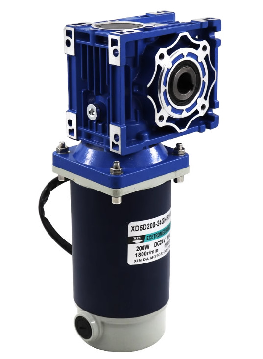 NMRV30/RV40 DC12/24V Schneckengetriebe Reduziergetriebe Motor 200W Getriebemotor