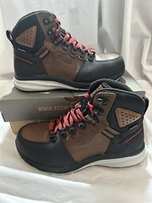 $170 Keen Red Hook Mid Men 7 Women 8.5 Safety Toe Oil/Slip Resistant Work Boot