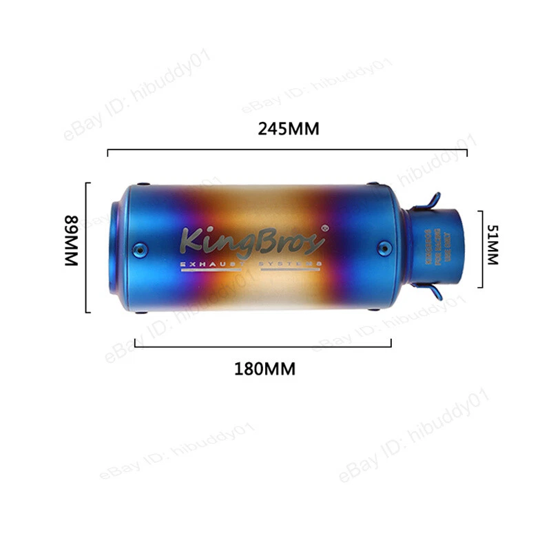 Puntas de escape 51 mm tubo silenciador DB Killer L R para Ducati Monster 696 1100 795 796 Foto 4 de 4