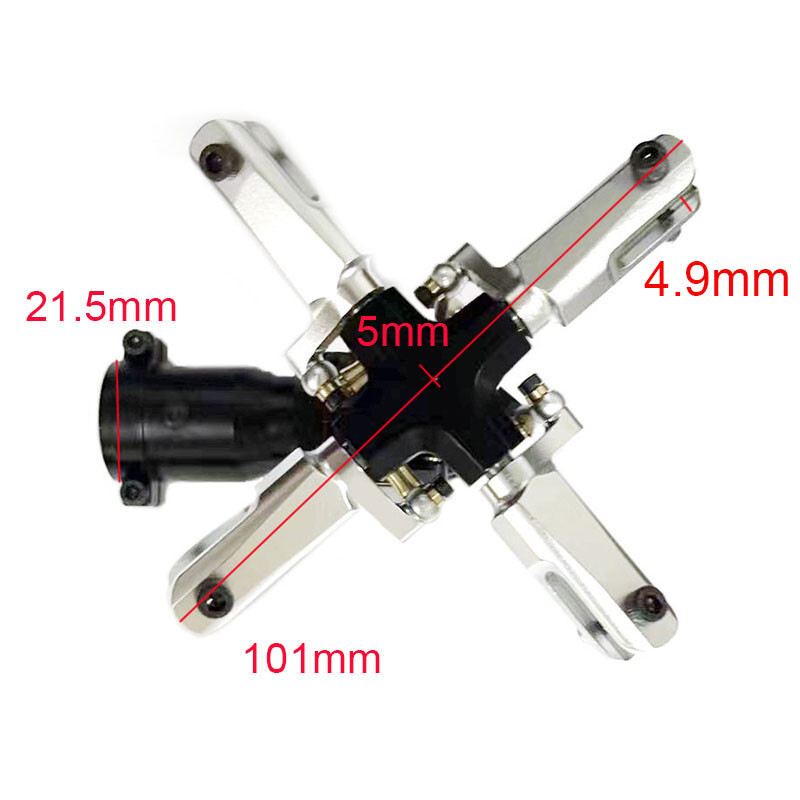 Set Braccio Comando Rotore Di Coda In Metallo STASRC Per Elicottero Trex 550/600
