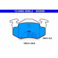 ATE Bremsbeläge 13.0460-3926.2 Bremsklötze für Renault Clio II BB_ CB_