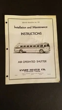 Installation Maintenance Instruction Kysor Heater Air Operated Radiator Shutter