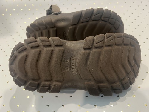 CROCS OFF ROAD Sport CLOGS BLACK ADJUSTABLE STRAP Men’s 6 Women’s 8 - Picture 4 of 7