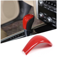 Cubierta de ajuste de cabezal de cambio de marchas roja decoración para Nissan Pathfinder 2013-18 ABS