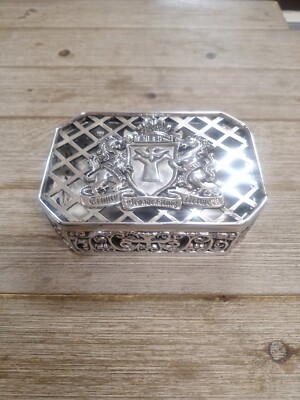 Trinity Broadcasting Network Silver Tone Trinket Box