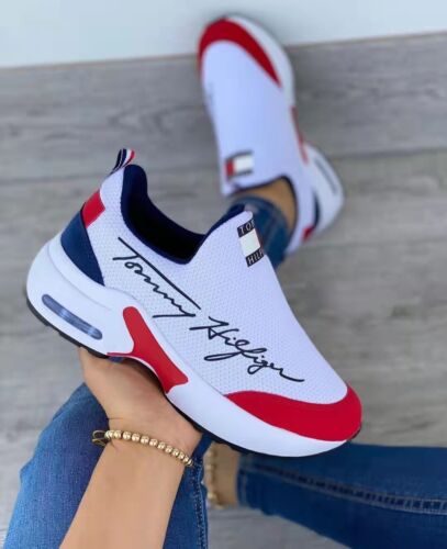 Women's Running Shoes Air Cushion Sneakers Slip On Loafers Walking Casual Shoes - Picture 2 of 43