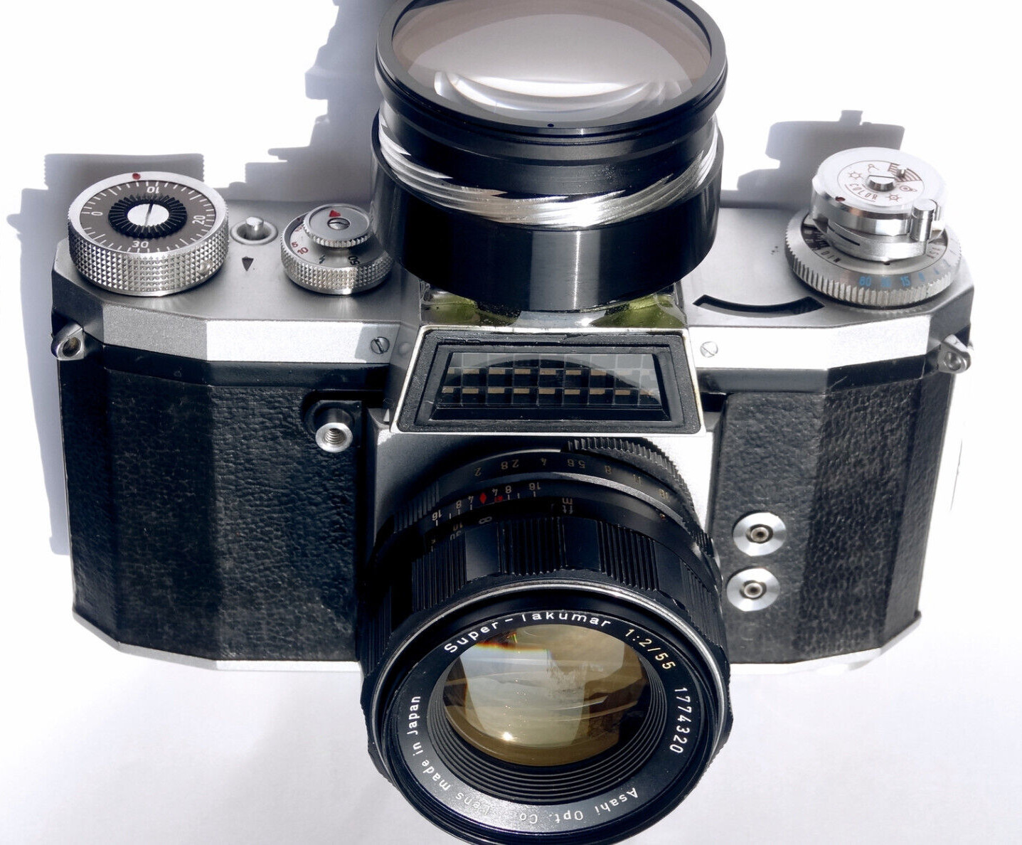 M42 Praktica IV SLR Body with Cinema Waist Finder & Variable
