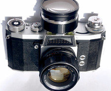 M42 Praktica IV SLR Body with Cinema Waist Finder  Variable Magnification