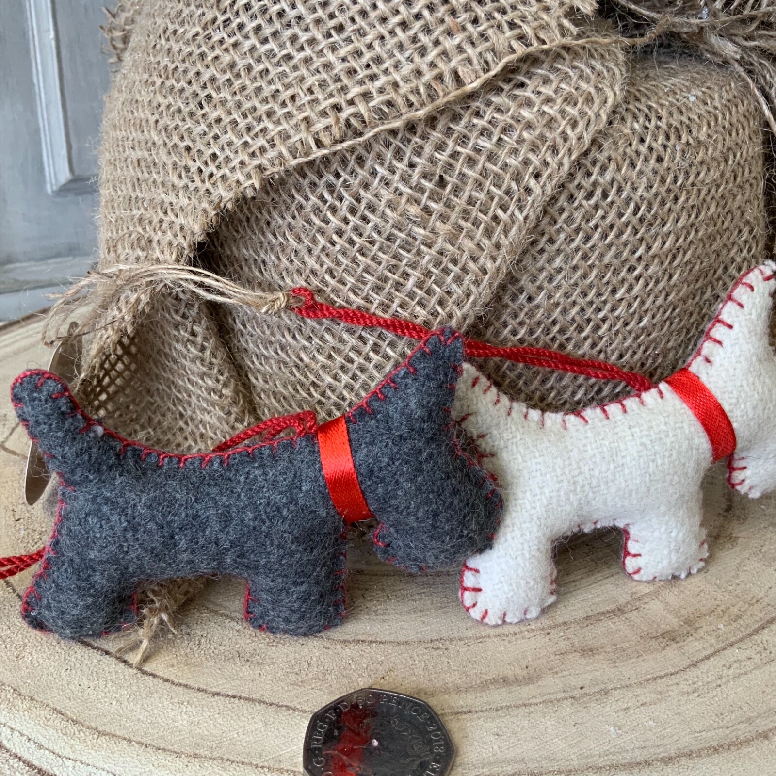 Felt Scottie Dog Christmas Decoration Hanging Tree Dog Lover Gift eBay