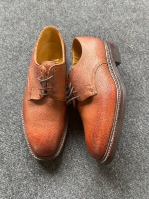 靴 GRENSON footmaster Grenson Footmaster tan leather lace-up men's shoes UK7.5