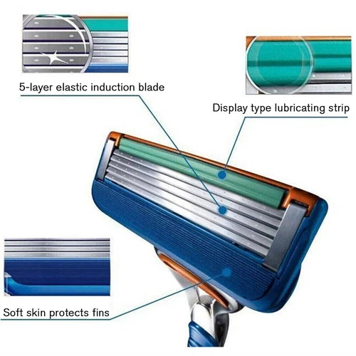 40x Shaving Razor Blades Refills Compatible for Gilette Fusion 5 Proglide 2 Type - Picture 5 of 5