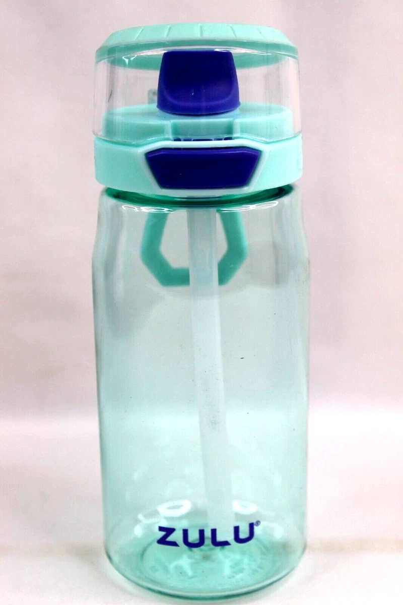 Zulu Tritan Mint Green Flex Kids Water Bottle 16oz BPA Free Anti-Microbial