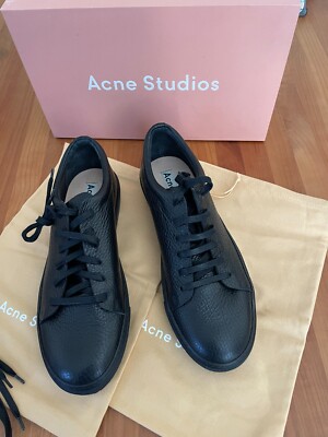 Acne Studios:   ''Adrian Grain'' Sneakers, Black ,  Size 44 ,  New in Box!