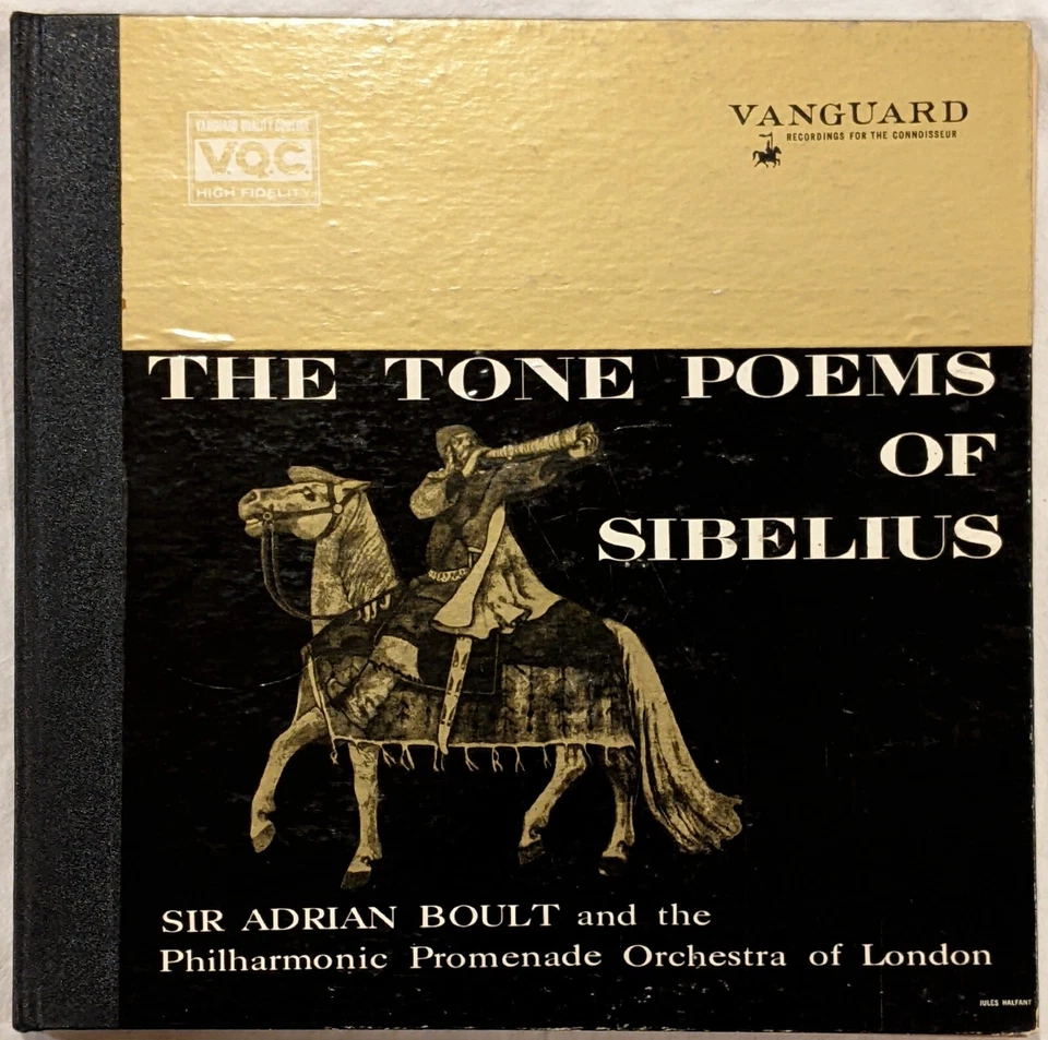 Vanguard VRS-489/90 Sibelius TONE POEMS Boult 2X LP booklet GATEFOLD 1956 - Image 4 of 4
