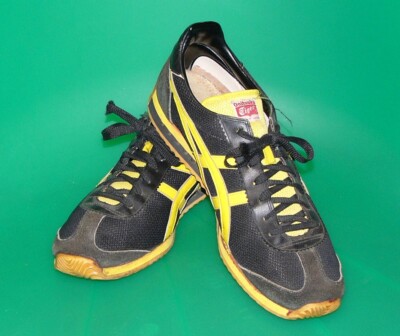 Onitsuka Tiger Original Vintage Sneakers made in Japan Black mesh Yellow Shoes