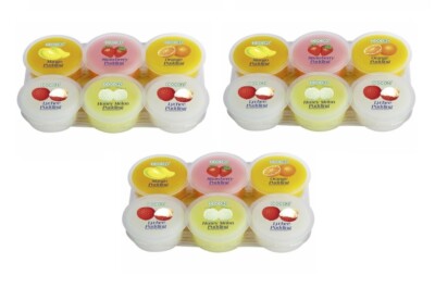 Cocon Dessert Nata de Coco Dreierpack: 3 x 480g Kokosnuss Gel Pudding BUNT