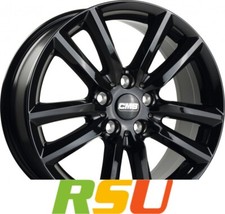 CMS C27 complete black gloss 8x19" ET39 LK5 112 ML 66.5 Alufelgen 19 Zoll